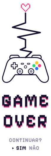 Arte de Garrafa Térmica Game Over