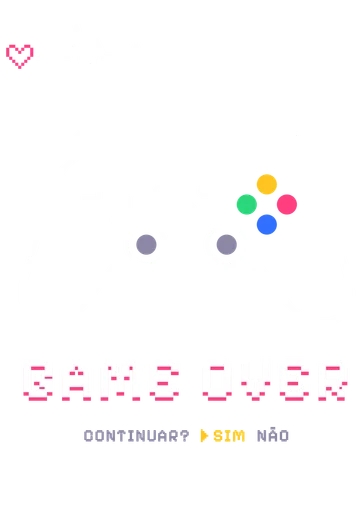 Arte de Camiseta Oversized Game Over